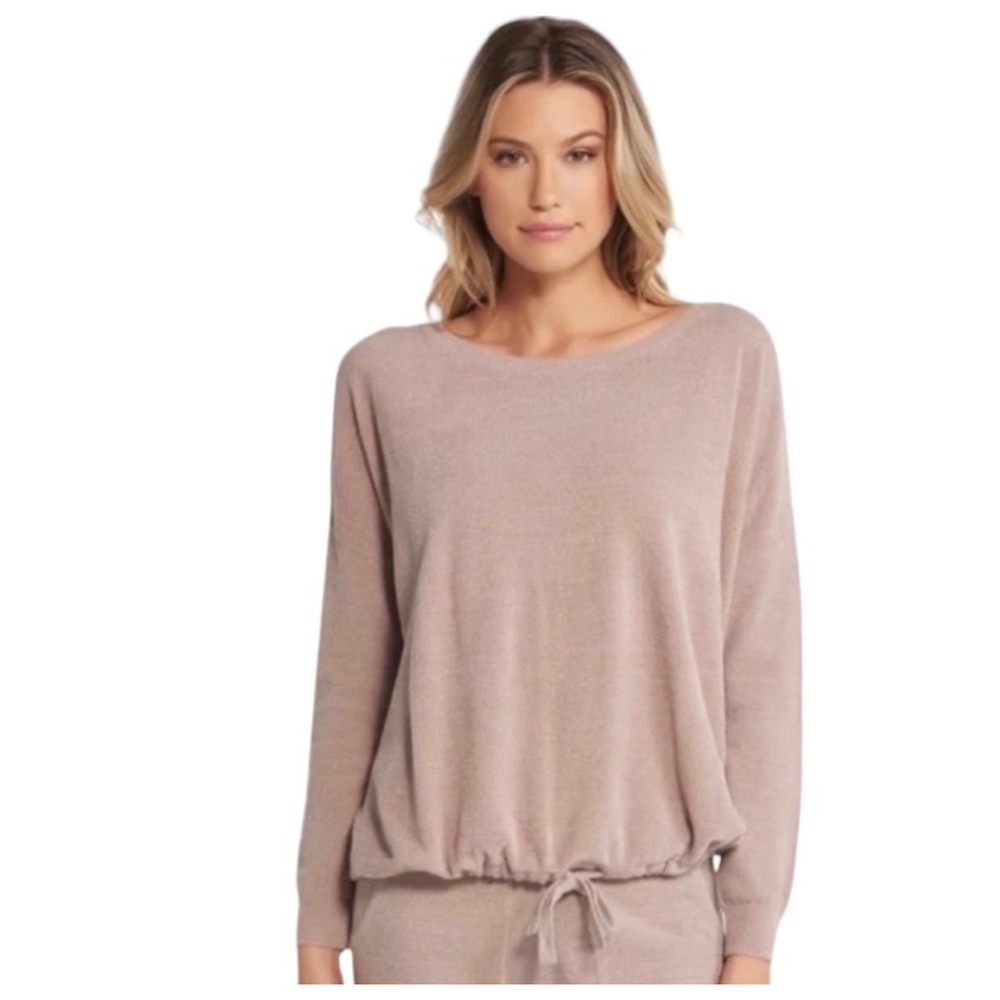 BAREFOOT DREAMS Cozychic Ultra Lite Sloucy‎ Pullover Blush Size XS